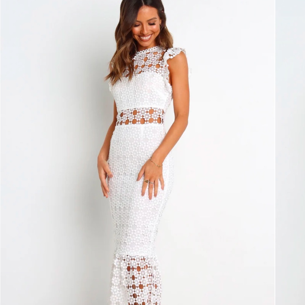 Petal and Pup White Dress